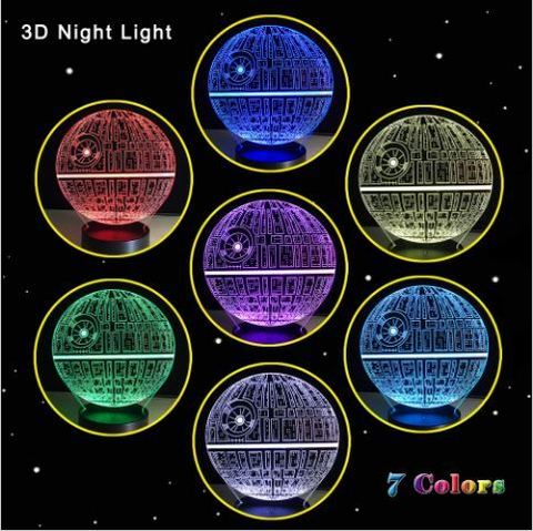 3D светильник Звездные войны — 3D light Star Wars