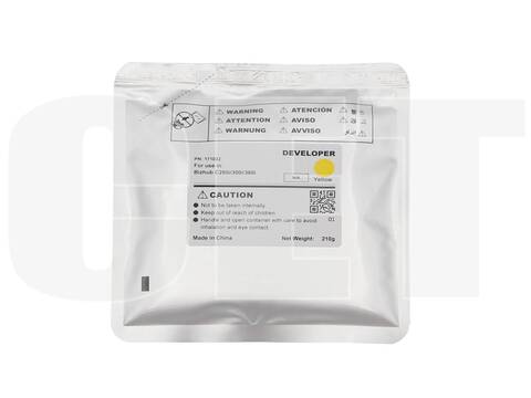 Девелопер для KONICA MINOLTA Bizhub C250i/300i/360i (CET) Yellow, 210г, 1000000 стр., CET171032