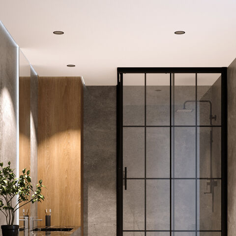 Встраиваемый светодиодный светильник Elektrostandard Arco 15274/LED 12W 3000K черный IP44