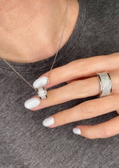 25740- Кулон (колечко-шарик) на цепочке из серебра