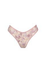 Трусы слипы с высоким вырезом LISCA OLENA 022331 | Мраморный розовый