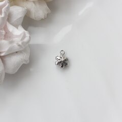 Подвеска Снежинка 12*8 мм, родий, П108