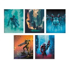 Тетрадь 80л., А5, клетка, Канц-Эксмо, "Survivors", гребень, мелованный картон, глянцевая ламинация