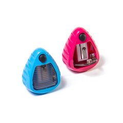 
          Точилка пластиковая Yalong, 1 отверстие, фигурная, с контейнером, цвет ассорти