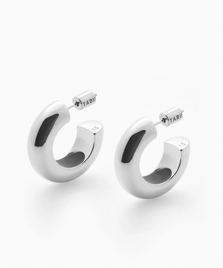 Серьги GLOW HOOPS silver