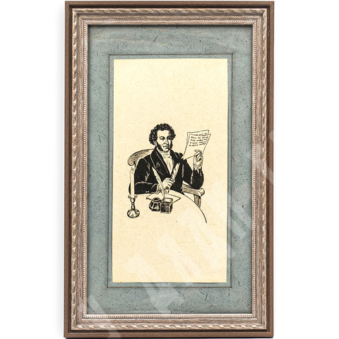 Глаголев Александр Николаевич. Александр Пушкин. Литография. 1937