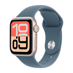 Умные часы Apple Watch SE 3 (2025) GPS, 40mm, Starlight Aluminium Case with Anchor Blue Sport Band, S/M