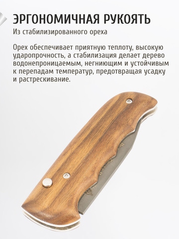 Нож «Бутырский» (сталь X12МФ, стабилизированный орех)