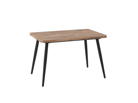 Стол Мебвилл Вояж 120, Дуб Веллингтон/Чёрный