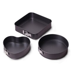 Набор разъёмных форм для выпечки Геометрия 3 шт 17см 22см 25см