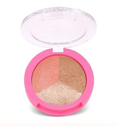 Golden Rose Румяна и хайлайтер MISS BEAUTY GLOW BAKED TRIO