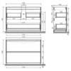 LB120F-1W Тумба SANCOS напольная LIBRA 2я цв. белый глянец