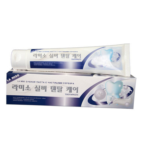 La Miso Silver Dental Care Toothpaste - Зубная паста с частицами серебра