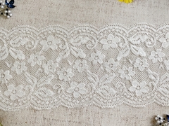 Кружево стрейч, ш. 13,5 см, молочный