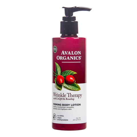 Avalon Organics CoQ10 & Rosehip: Укрепляющий лосьон для тела с коэнзимом Q10 и шиповником (Wrinkle Terapy With CoQ10 & Rosehip Firming Body Lotion), 227г