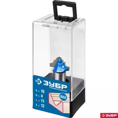 ЗУБР 19 x 11 мм, радиус 4 мм, фреза пазовая фасонная №6, Профессионал (28745-19)