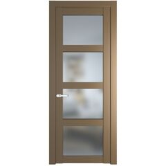 Межкомнатная дверь эмаль Profil Doors 2.4.2PD перламутр золото остеклённая