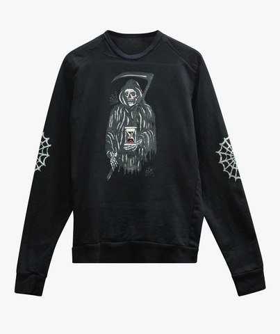 The Saints Sinphony | Свитшот мужской REAPER FRENCH TERRY SWEATSHIRT BLACK TS3451 перед