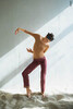 Low-rise Straight sauna-pants | wine_ground