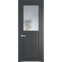 Межкомнатная дверь эмаль Profil Doors 2.6.2PD графит остеклённая