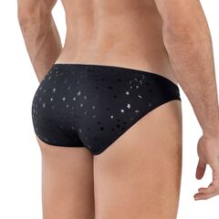 Черные трусы-слипы со звездочками Illusion Brief Bikini - 