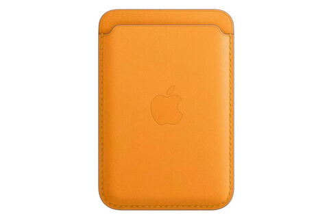 Карман-Чехол для телефона APPLE iPhone Leather Wallet with MagSafe - California Poppy (MHLP3ZM/A)