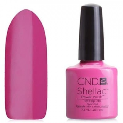 Гель лак CND Shellac Hot Pop Pink купить за 900 руб