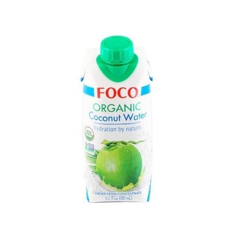 Органическая кокосовая вода без сахара натуральная 100% FOCO Вьетнам, 330 мл на kotelock.ru