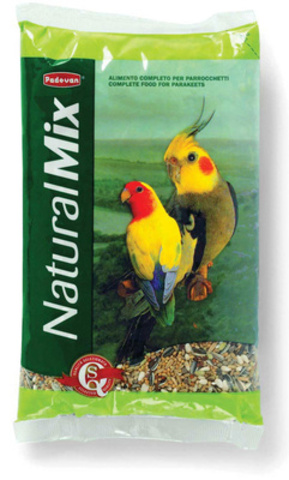 Padovan NATURALMIX parrocchetti корм основной для средних попугаев 850г