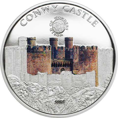 Палау 2016 5 долларов, серебро, чудеса света, Замок Конуи