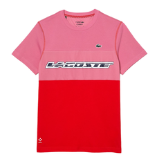 Теннисная футболка Lacoste SPORT x Daniil Medvedev Jersey T-Shirt - pink/red/blue