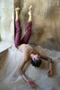 Low-rise Straight sauna-pants | wine_ground