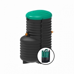 Станция биологической очистки Rostok Aero 2600 + ЭкоПром(2000x1300x2880см;315кг;Черный) - арт.557732