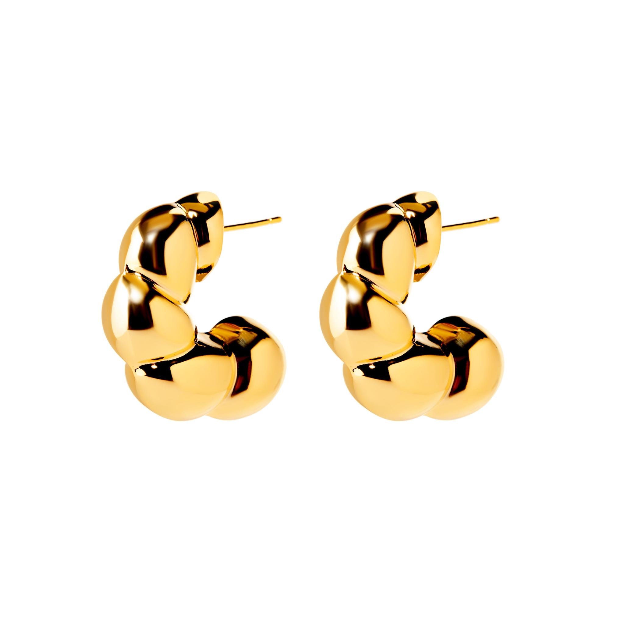 

Серьги Plump Curved Earrings – Gold
