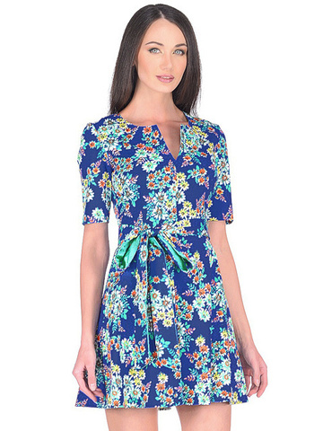 WD2457F-2 платье женское, синее