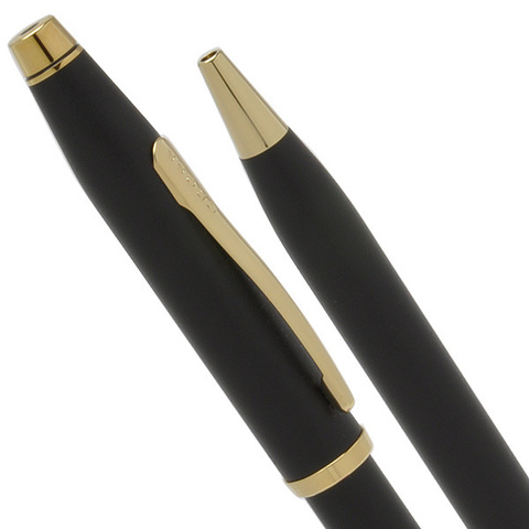 Ручка шариковая Cross Century II, Matte Black GT (2502WG)