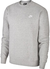 Толстовка теннисная Nike Swoosh Club Crew M - dk grey heather/white