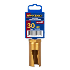 Коронка универсальная ПРАКТИКА ф 30мм, твердосплавная