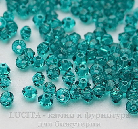 5328 Бусина - биконус Сваровски Blue Zircon 4 мм, 10 штук (3)