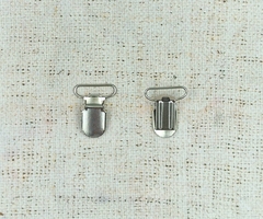 Клипса для подтяжек, ш. 2,5 см, никель