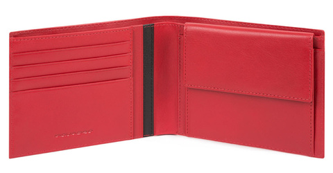 Кошелек мужской Piquadro Bios PU3891BIO/R, красный, нейлон (PU3891BIO/R)