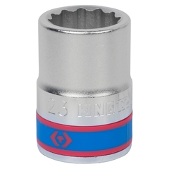 KING TONY (633023M) Головка торцевая стандартная двенадцатигранная 3/4", 23 мм