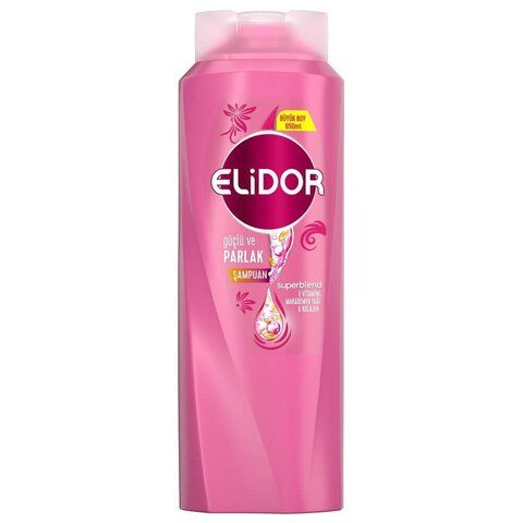 Şampun \ Шампунь \ Shampoo ELİDOR ŞAMPUAN SUPERBLEND GÜÇLÜ VE PARLAK 650 ML