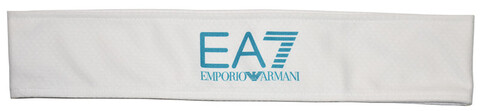 Бандана теннисная EA7 Woven Headband - white/blue caracao