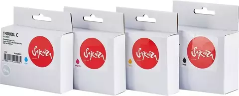 Набор струйных картриджей Sakura SI9BAB001 (1400XLBK/1400XLС/1400XLM/1400XLY) для Canon MAXIFY MB2040/MB2340/MB2140/MB2740, (черный, голубой, пурпурный, желтый), 4шт в наборе.