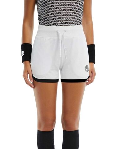 Женские теннисные шорты Hydrogen Tech Shorts - white/black
