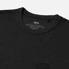 Футболка Alpha Industries Alpha Dog Tag Tee Dark Charcoal Heather (Темно-серый)