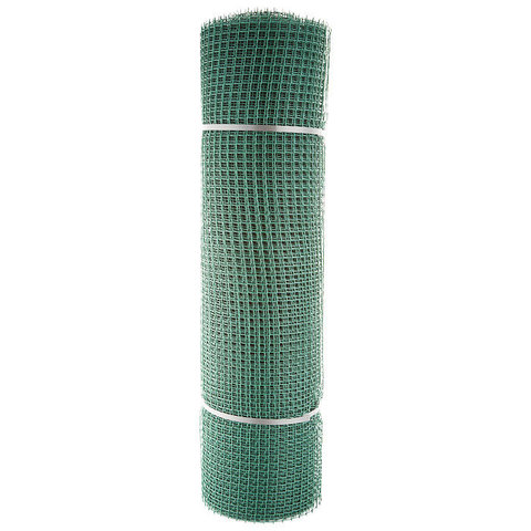 Сетка садовая пластиковая квадратная Зеленый луг БЮДЖЕТ 15x15мм, 1x20м, зеленая