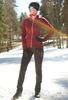 Женский утеплённый лыжный костюм Nordski Elite Wine/Black