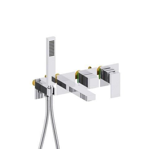 Aquatek AQ1644CR AQ1644CR ЛИБРА смеситель для ванны встроенный (внешняя и скрытая часть)